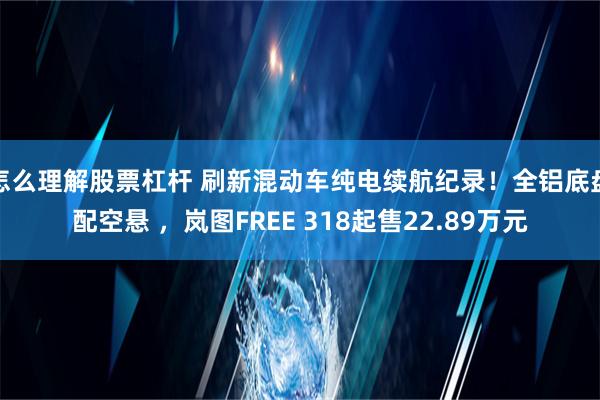 怎么理解股票杠杆 刷新混动车纯电续航纪录！全铝底盘配空悬 ，岚图FREE 318起售22.89万元