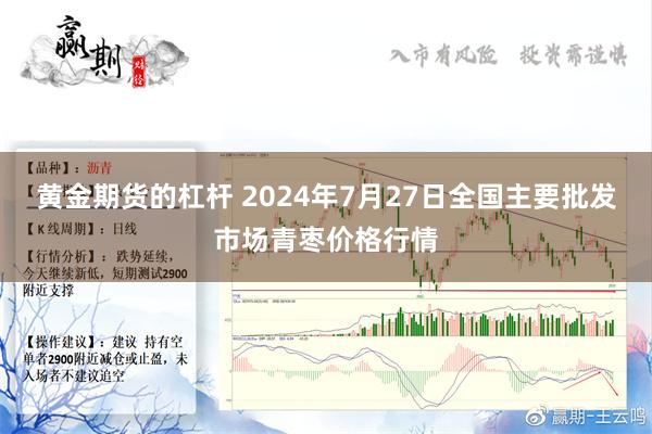 黄金期货的杠杆 2024年7月27日全国主要批发市场青枣价格行情