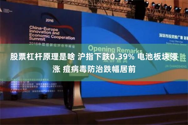 股票杠杆原理是啥 沪指下跌0.39% 电池板块领涨 痘病毒防治跌幅居前