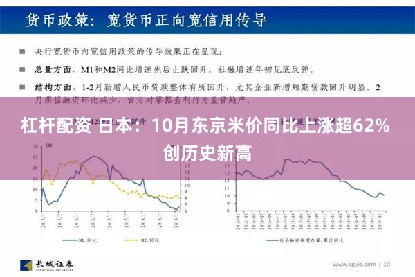 杠杆配资 日本：10月东京米价同比上涨超62% 创历史新高