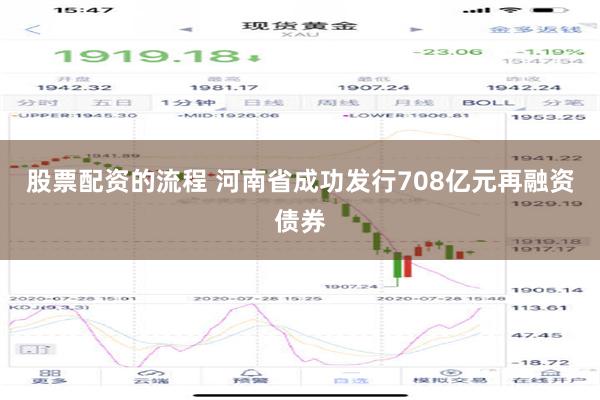 股票配资的流程 河南省成功发行708亿元再融资债券