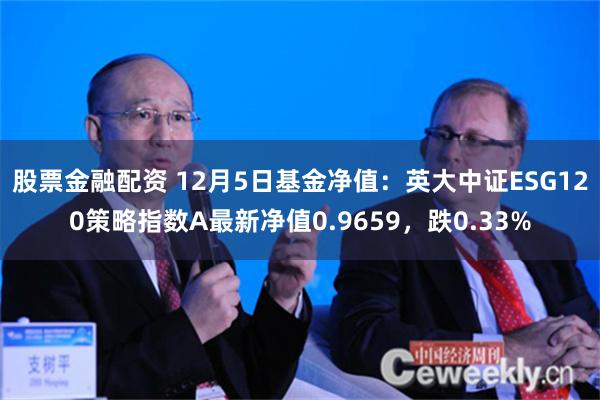 股票金融配资 12月5日基金净值：英大中证ESG120策略指数A最新净值0.9659，跌0.33%