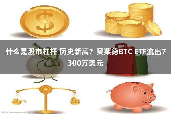 什么是股市杠杆 历史新高？贝莱德BTC ETF流出7300万美元